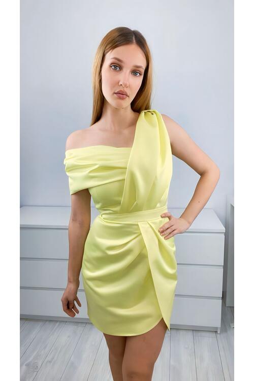 Rochia Scurta Diva Galben