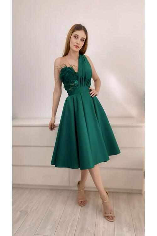 Rochia Midi Daisy Verde