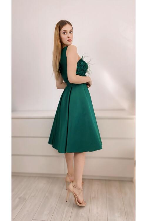 Rochia Midi Daisy Verde